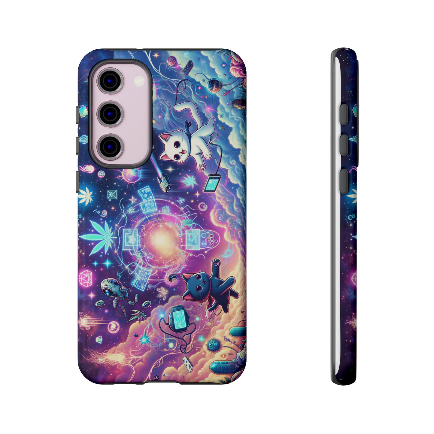Cat Space Weed Magic Phone Case 2