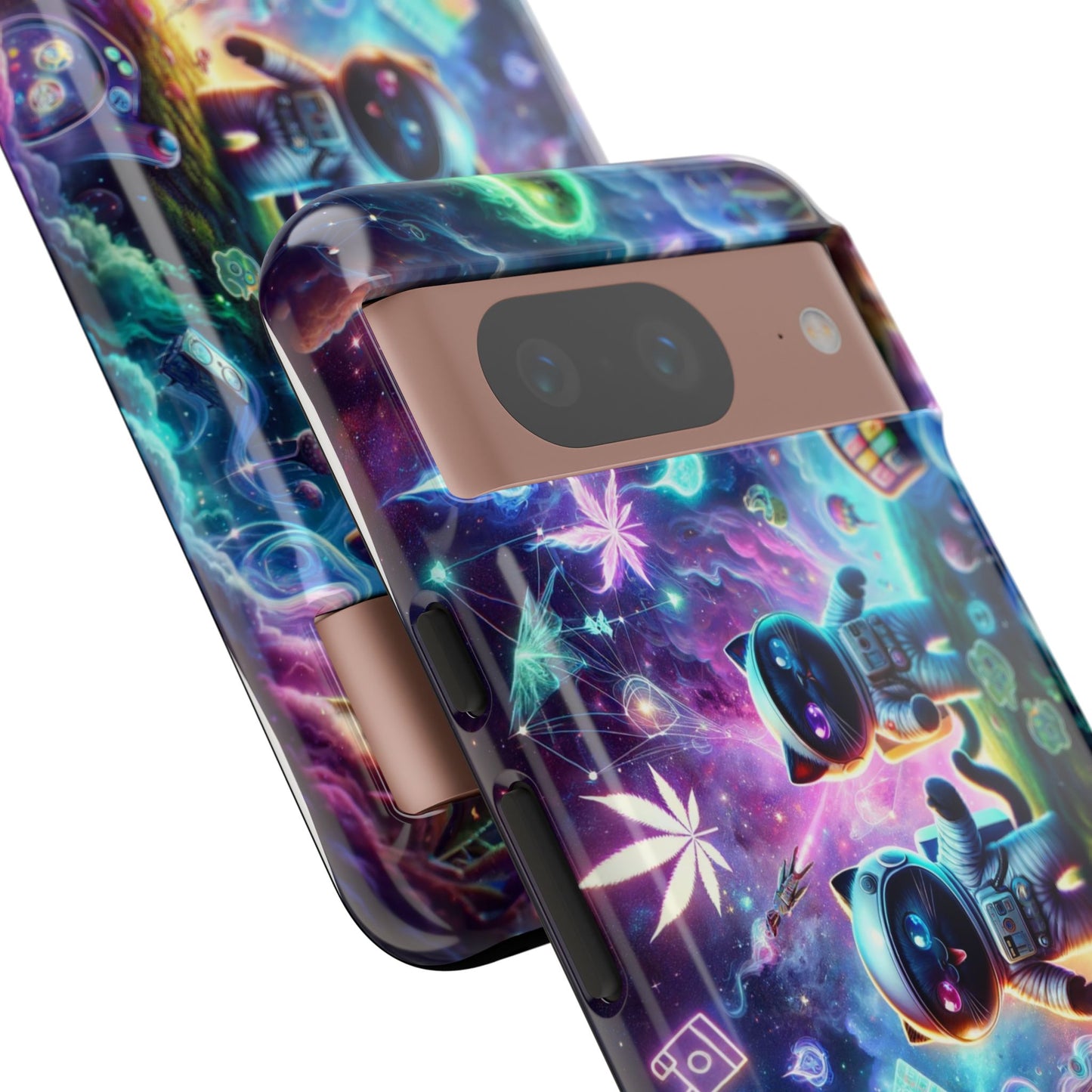 Cat Space Weed Magic Phone Case 3
