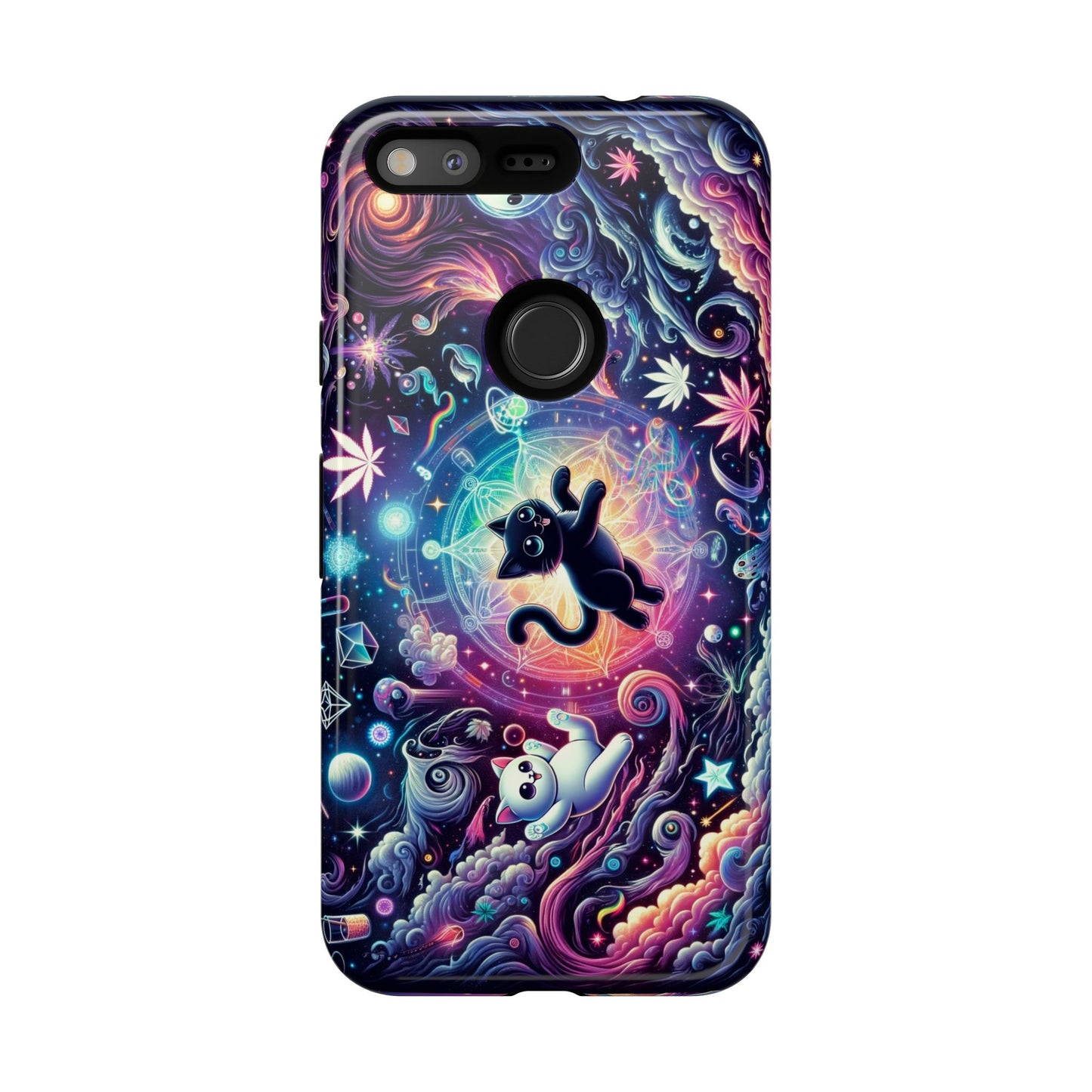 Cat Space Weed Magic Phone Case