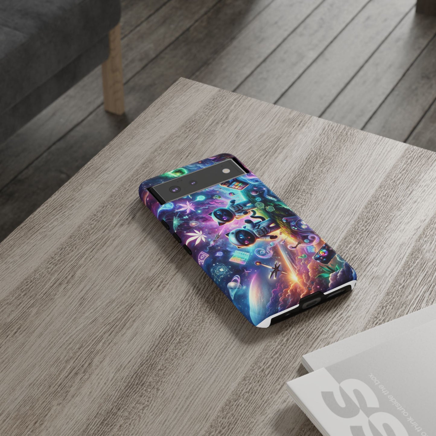Cat Space Weed Magic Phone Case 3