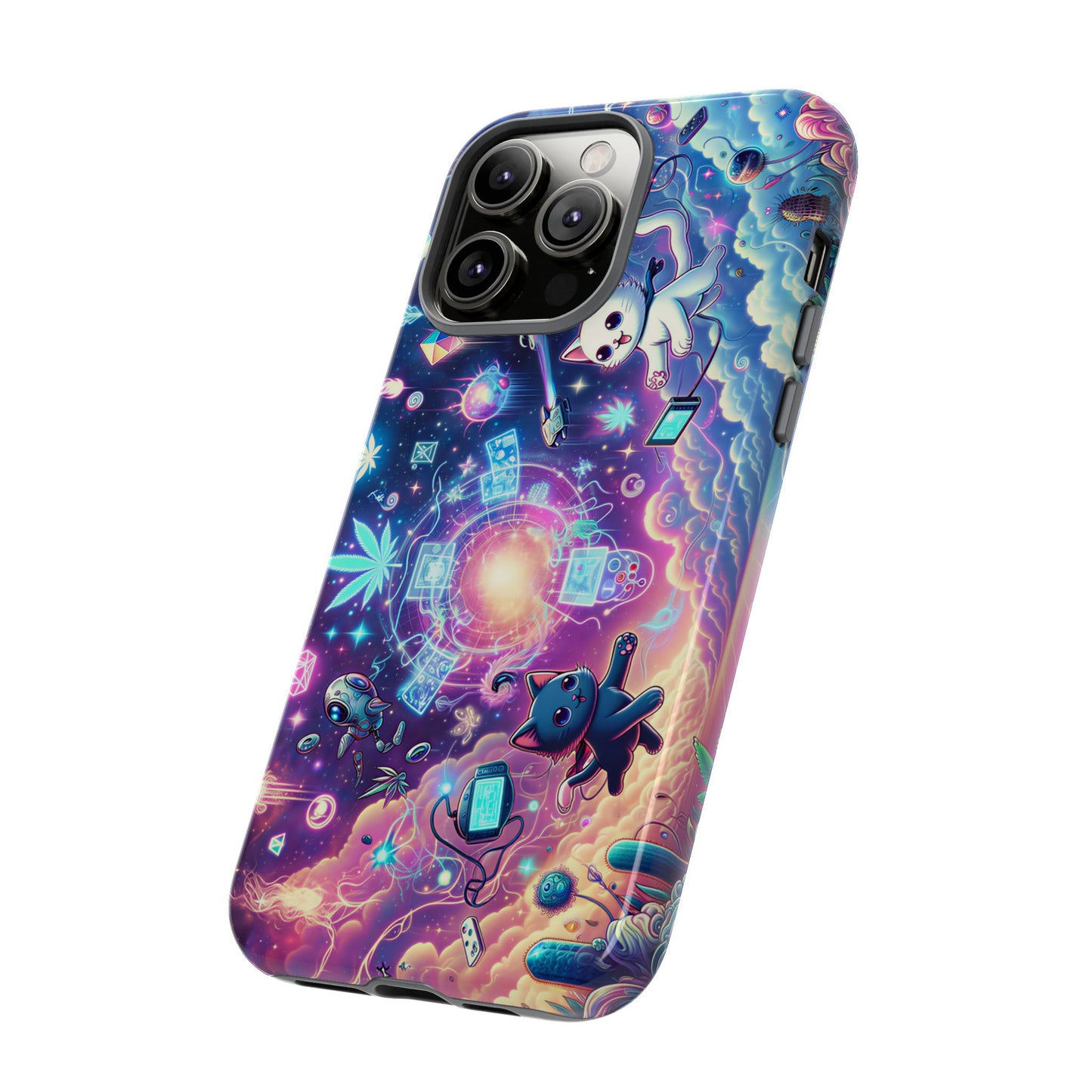 Cat Space Weed Magic Phone Case 2