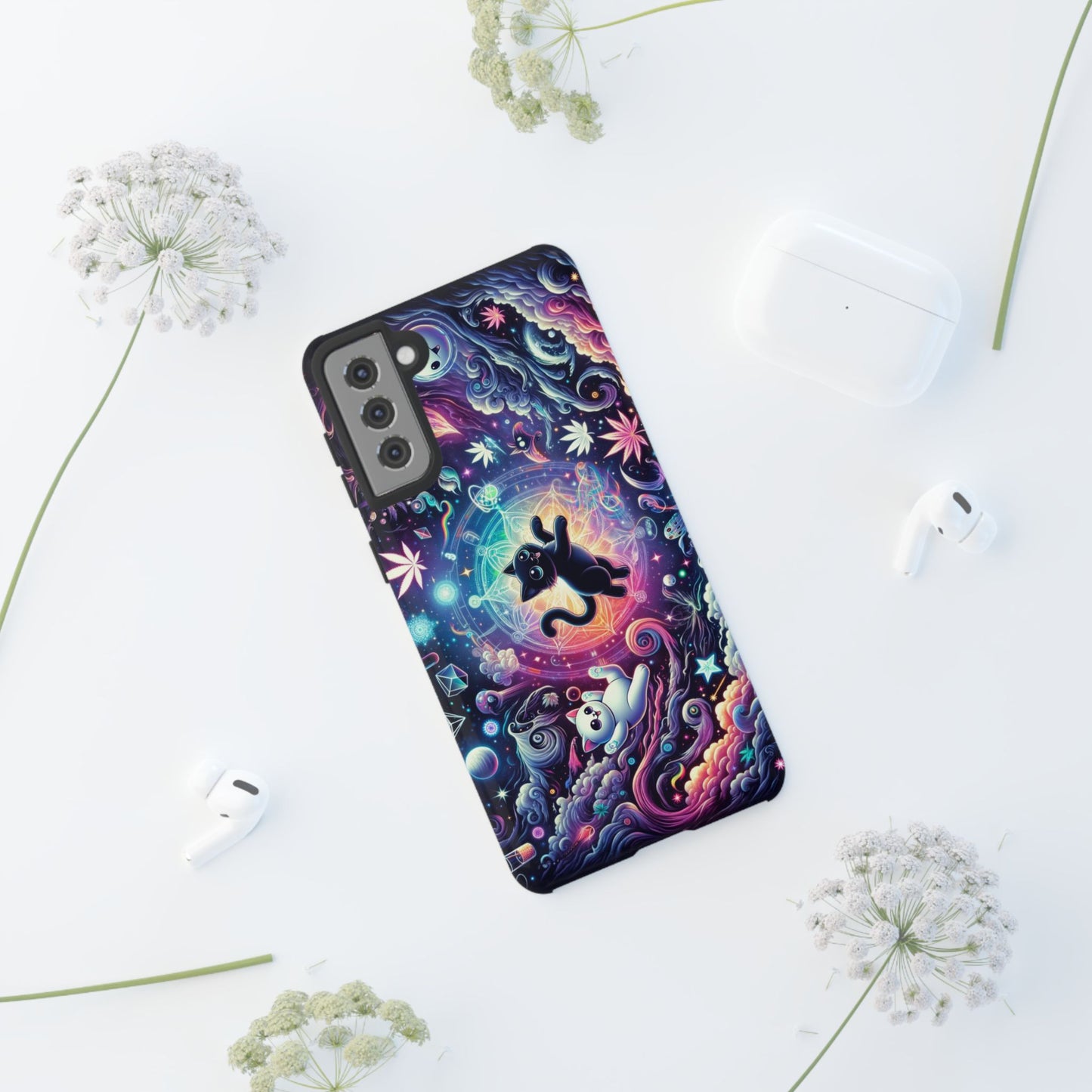 Cat Space Weed Magic Phone Case