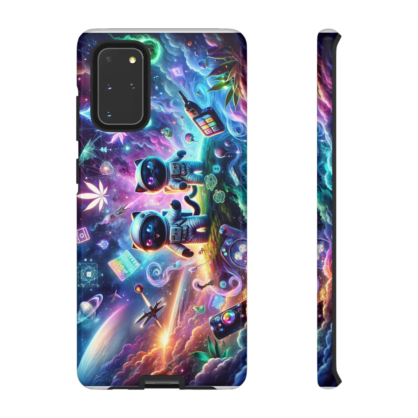 Cat Space Weed Magic Phone Case 3