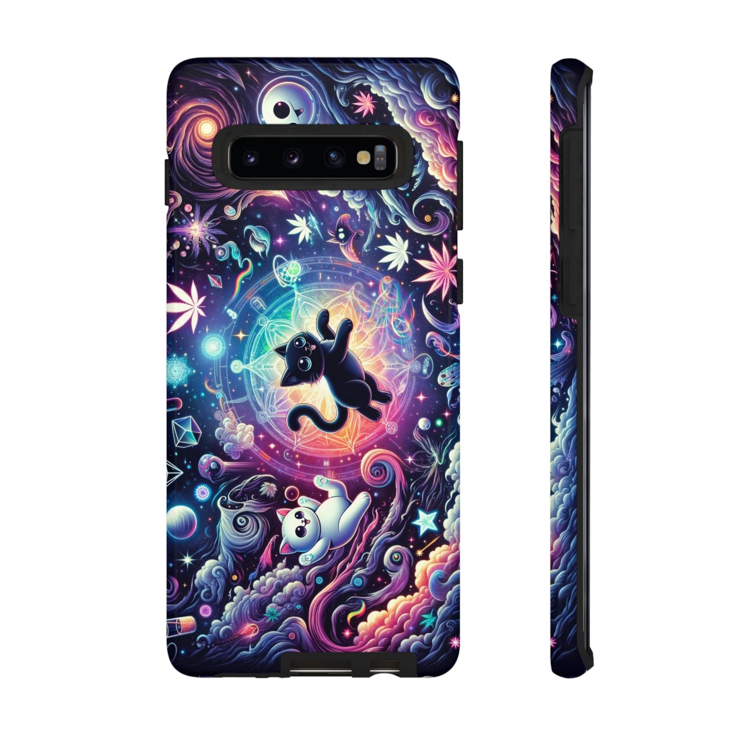 Cat Space Weed Magic Phone Case