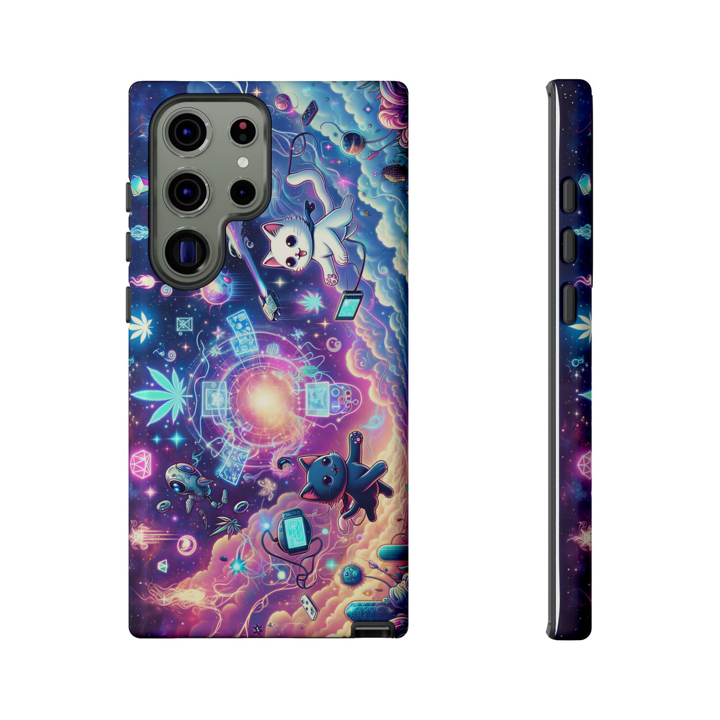 Cat Space Weed Magic Phone Case 2