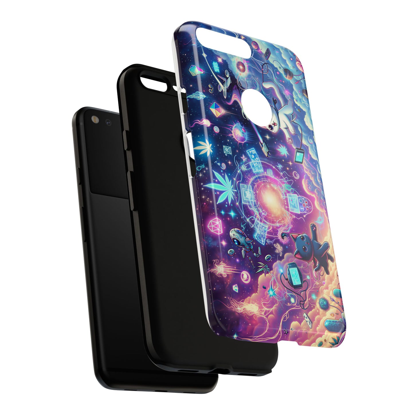 Cat Space Weed Magic Phone Case 2