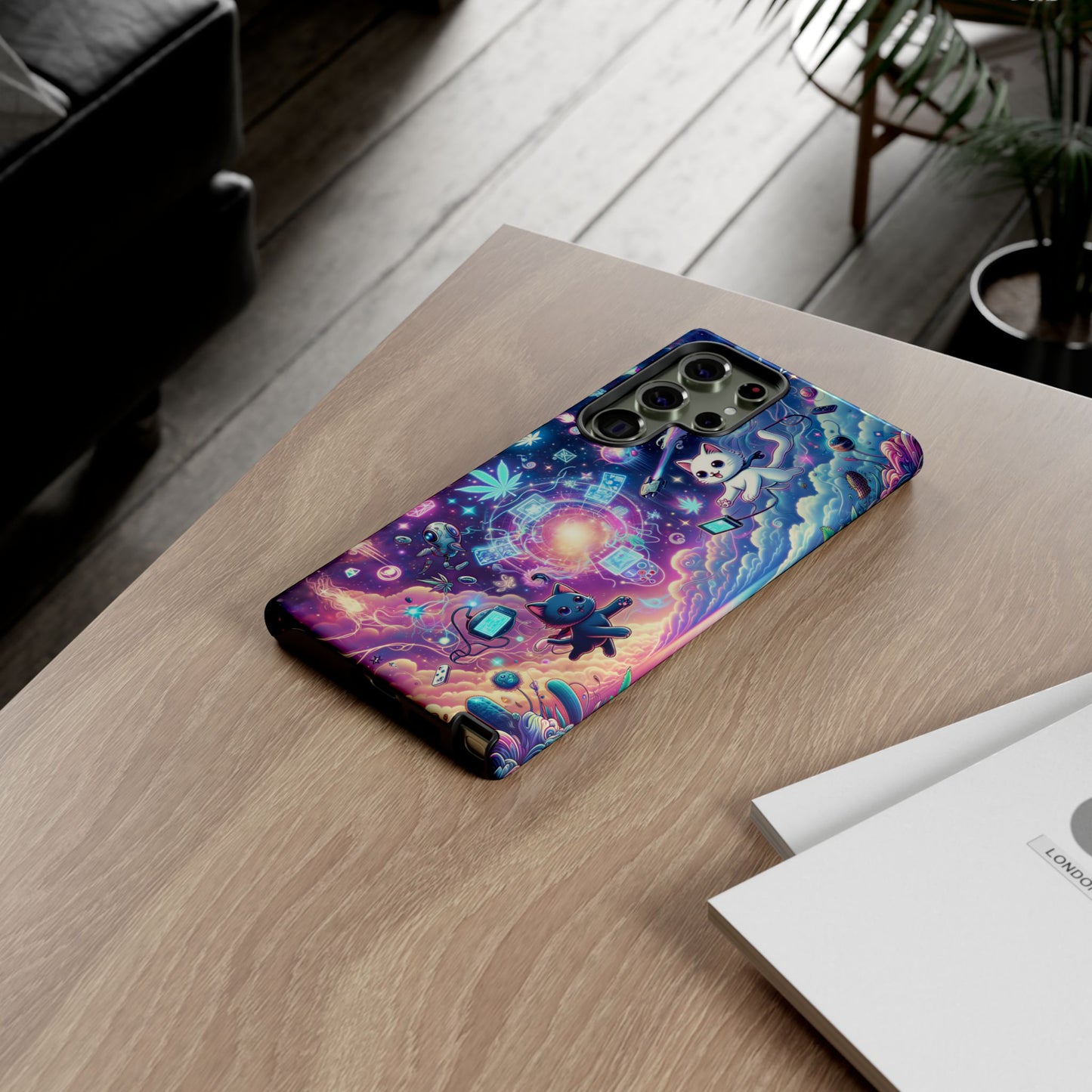 Cat Space Weed Magic Phone Case 2