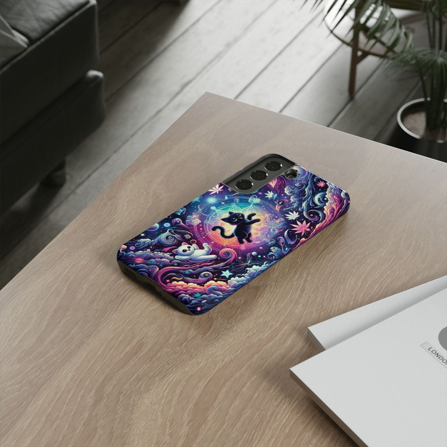 Cat Space Weed Magic Phone Case