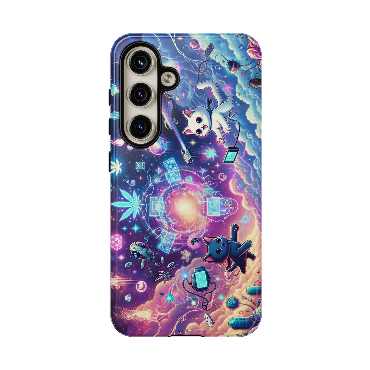 Cat Space Weed Magic Phone Case 2