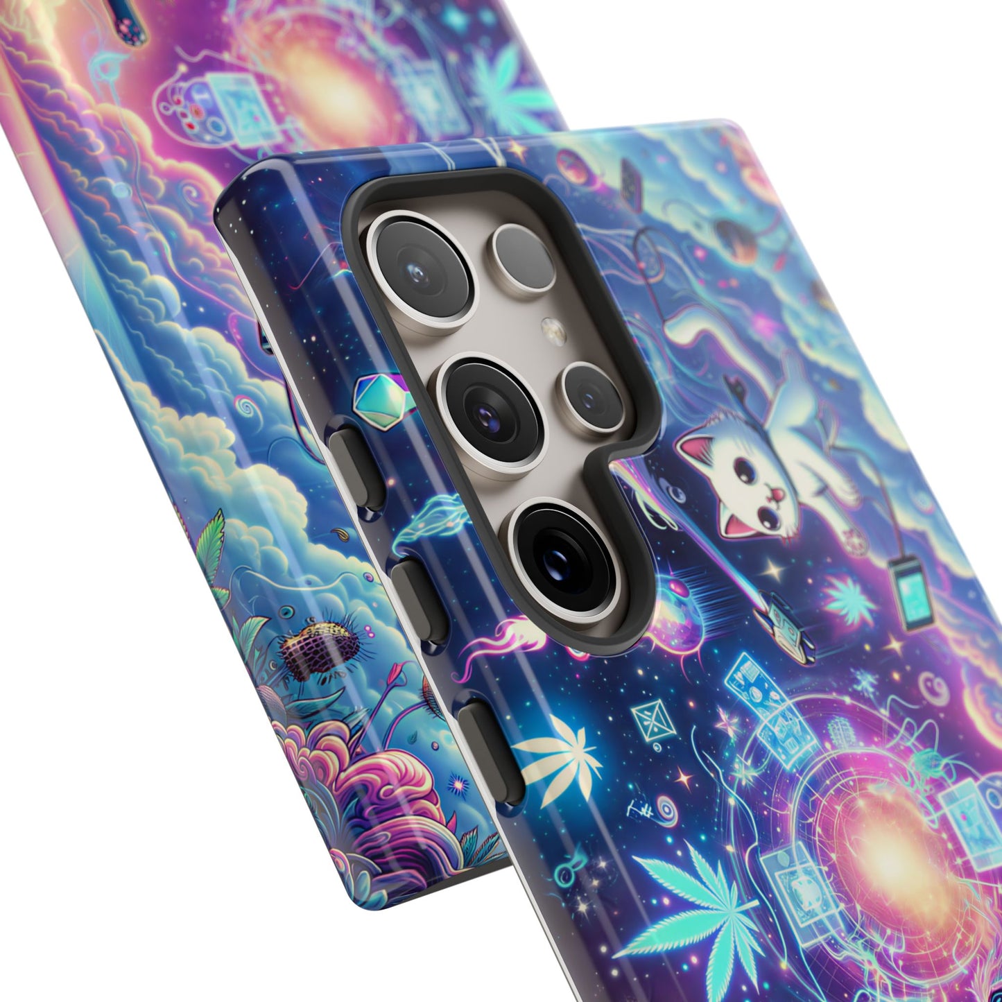 Cat Space Weed Magic Phone Case 2