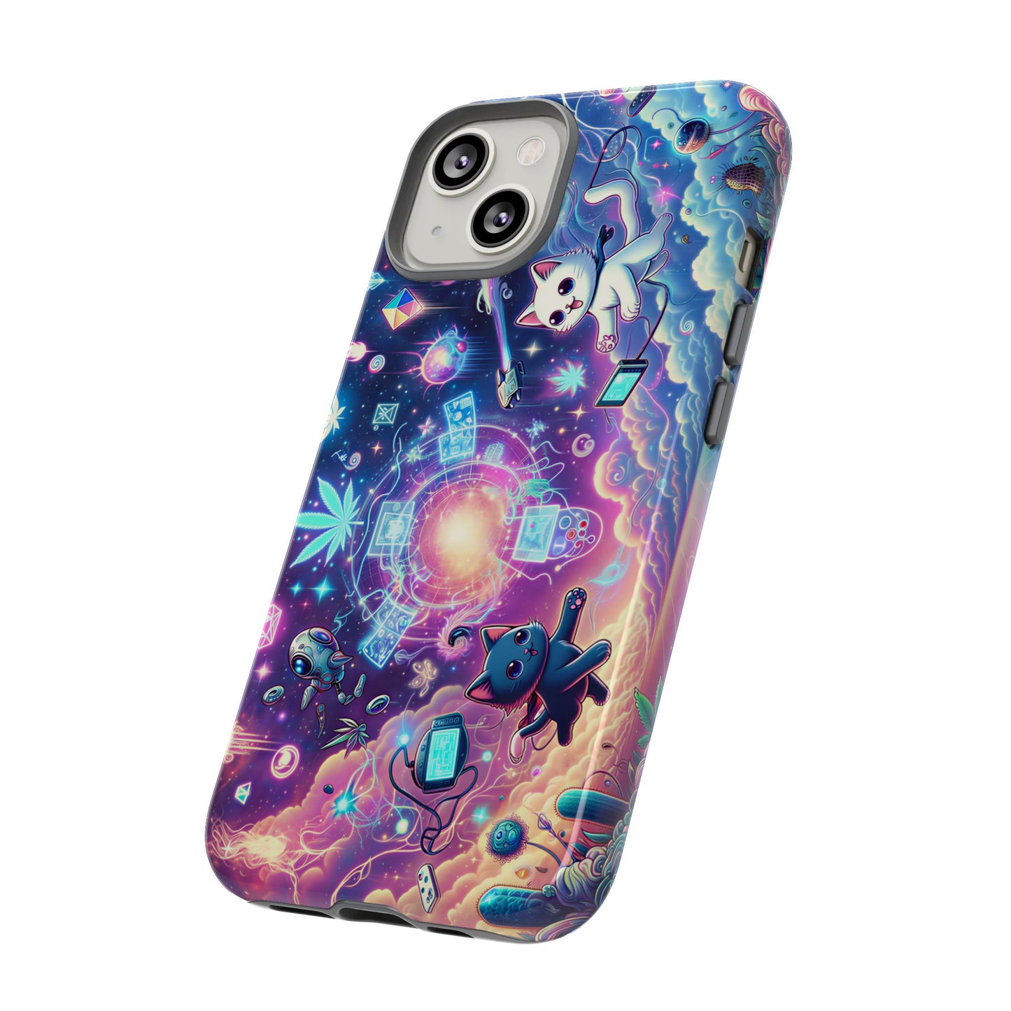 Cat Space Weed Magic Phone Case 2