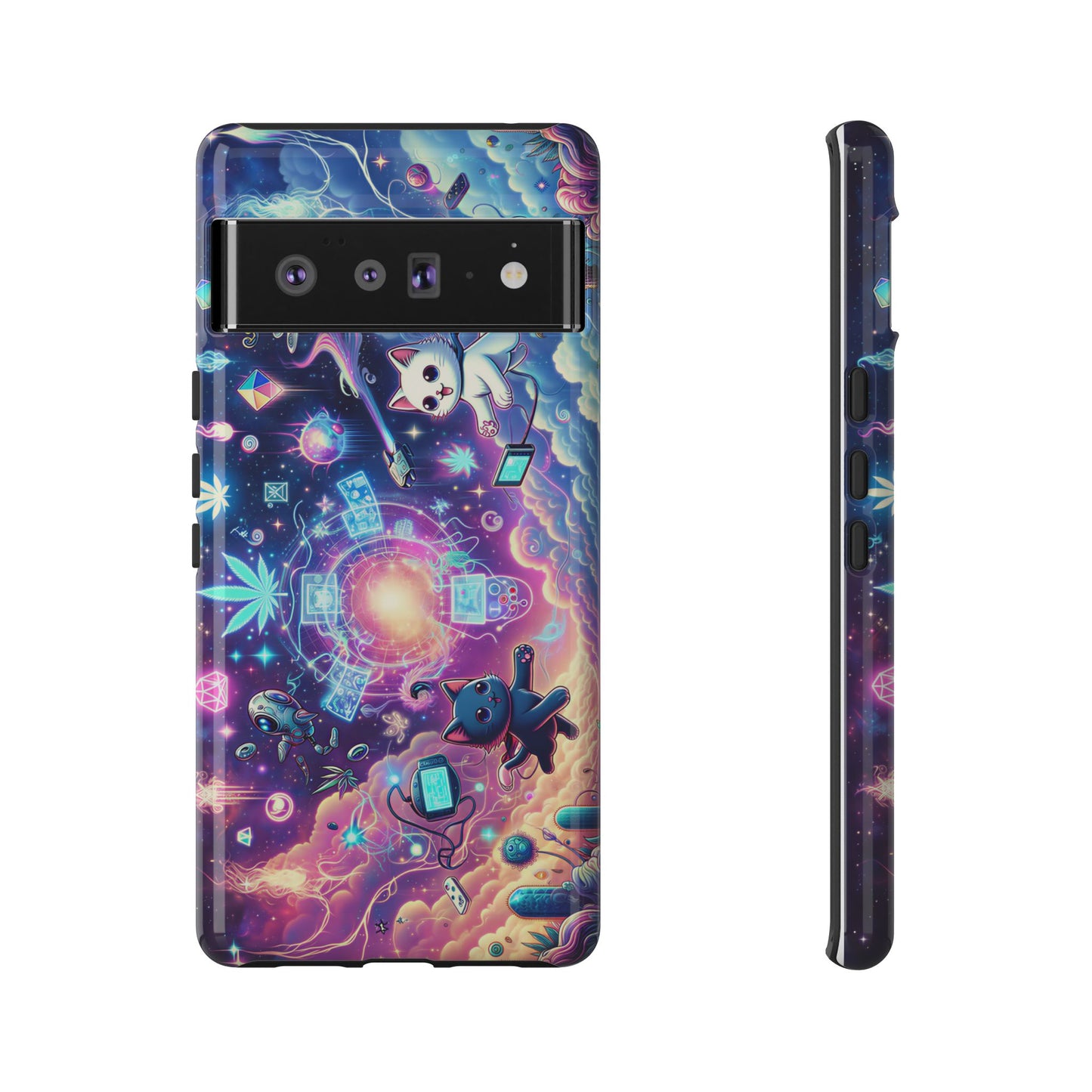 Cat Space Weed Magic Phone Case 2