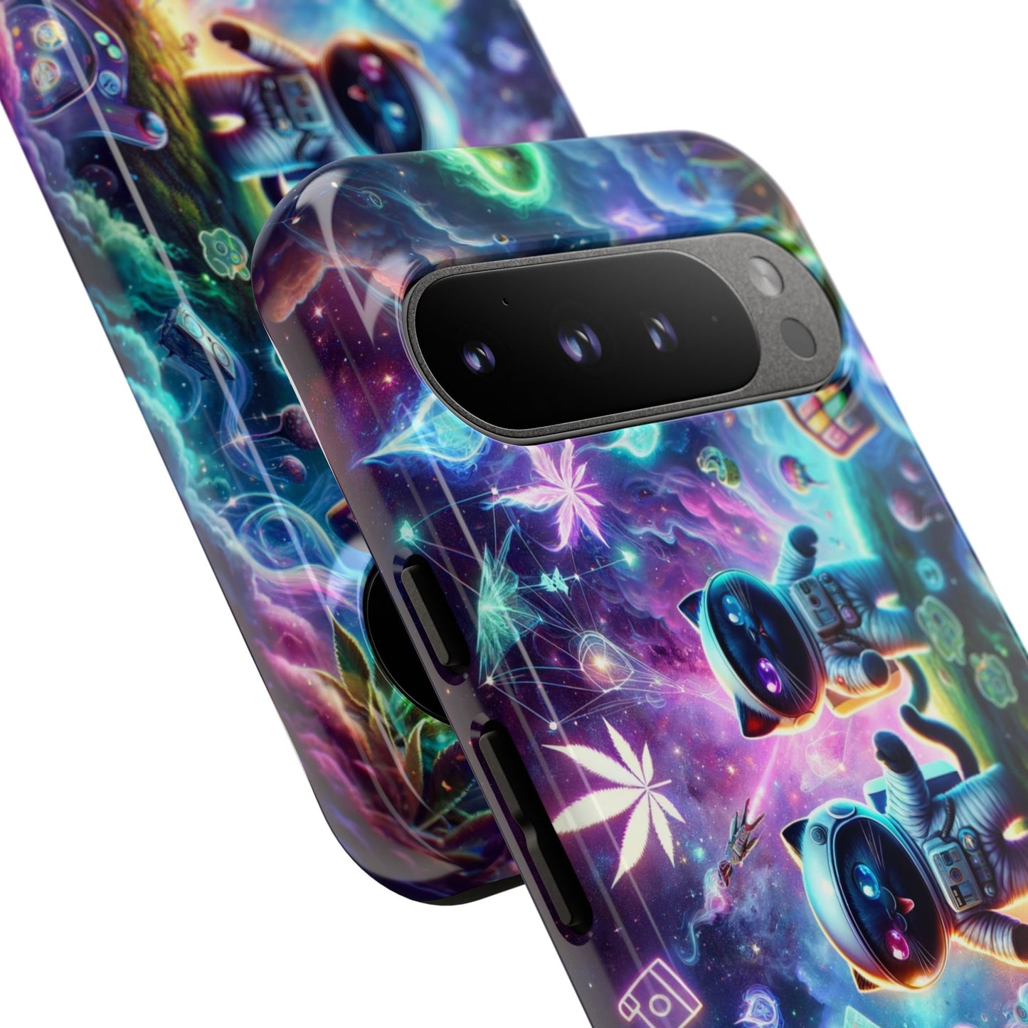 Cat Space Weed Magic Phone Case 3