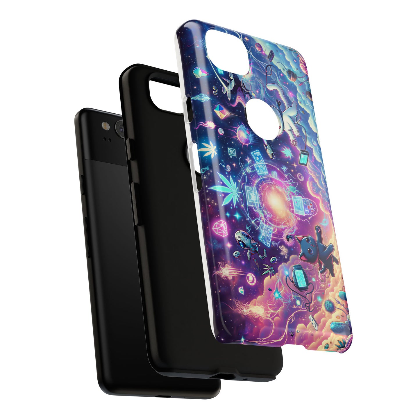 Cat Space Weed Magic Phone Case 2