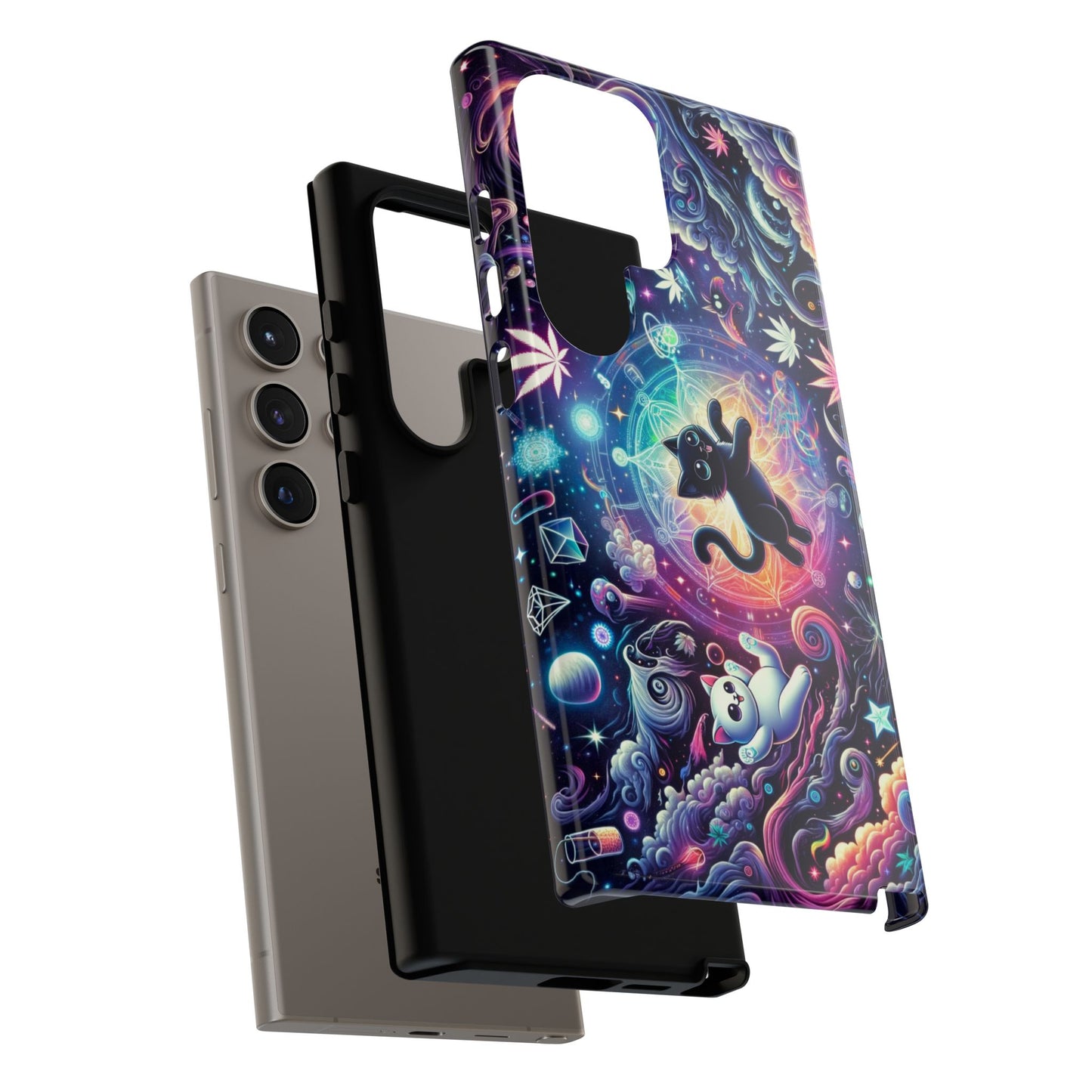 Cat Space Weed Magic Phone Case