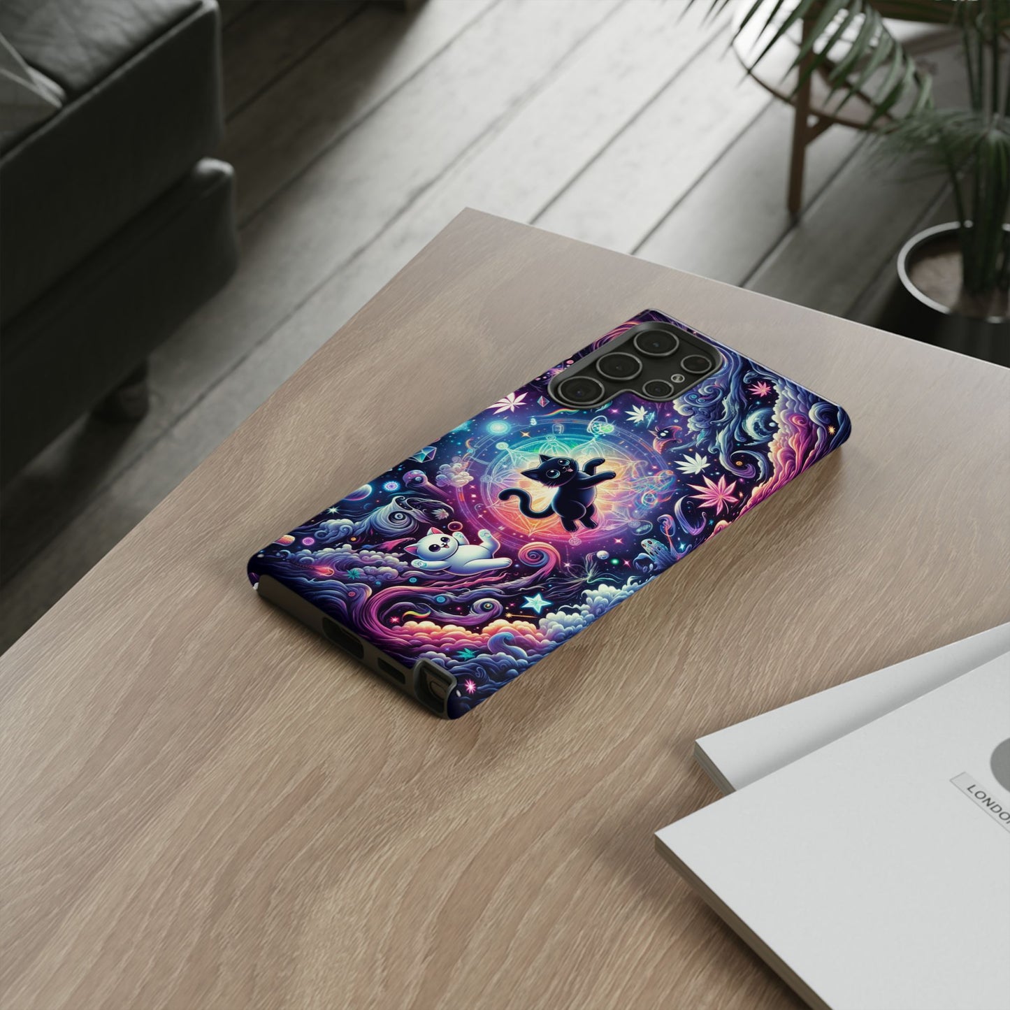 Cat Space Weed Magic Phone Case