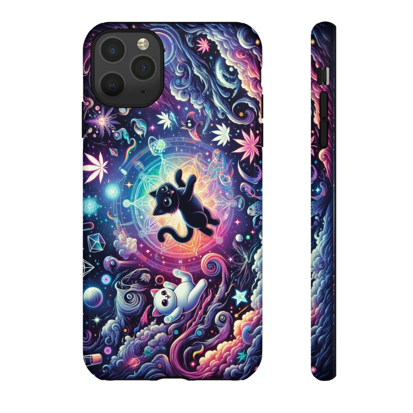 Cat Space Weed Magic Phone Case