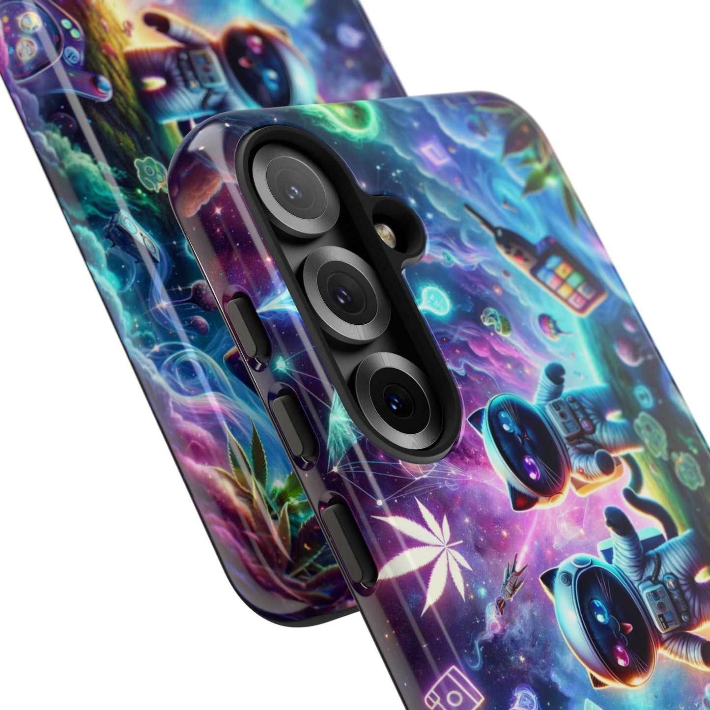 Cat Space Weed Magic Phone Case 3