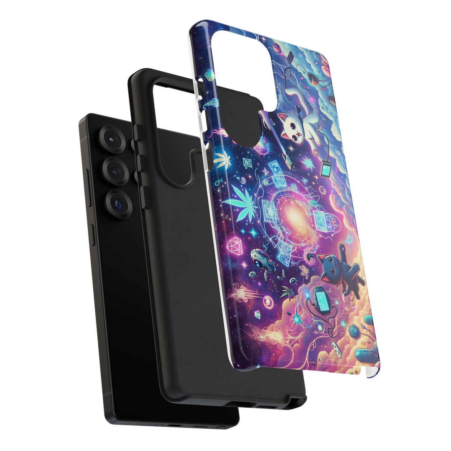 Cat Space Weed Magic Phone Case 2