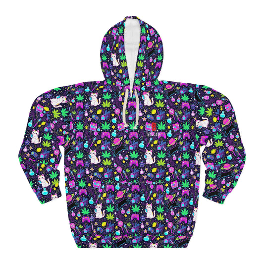 Budcade Cat Space Weed Magic Hoodie 2