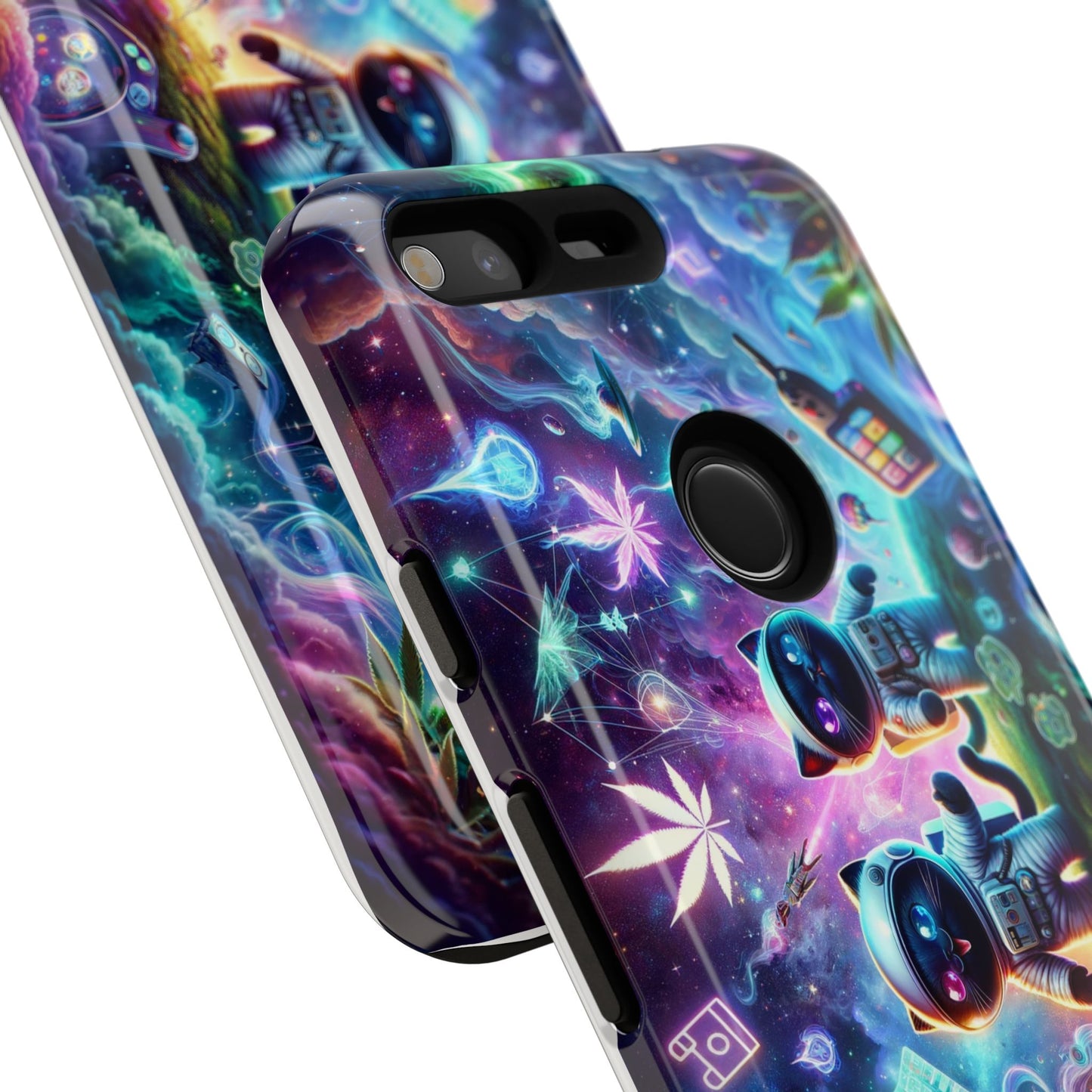 Cat Space Weed Magic Phone Case 3