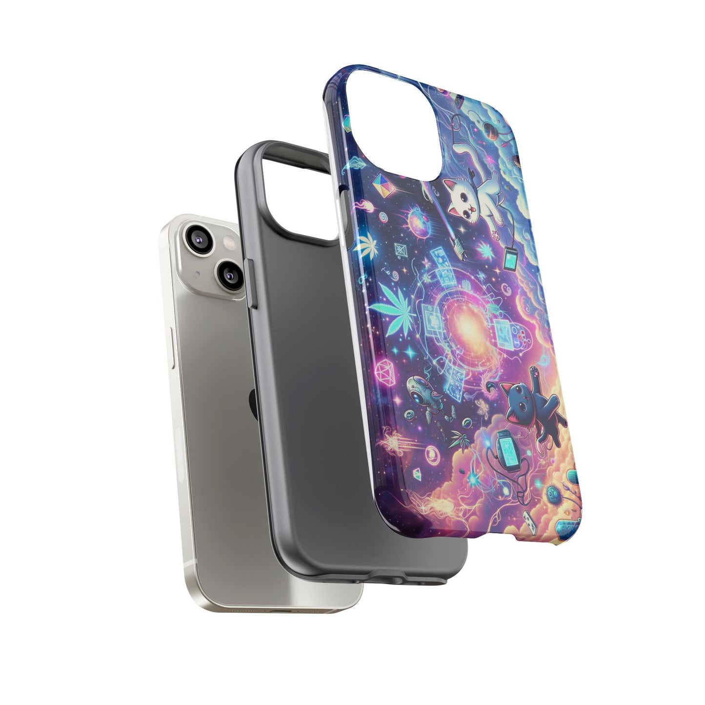 Cat Space Weed Magic Phone Case 2