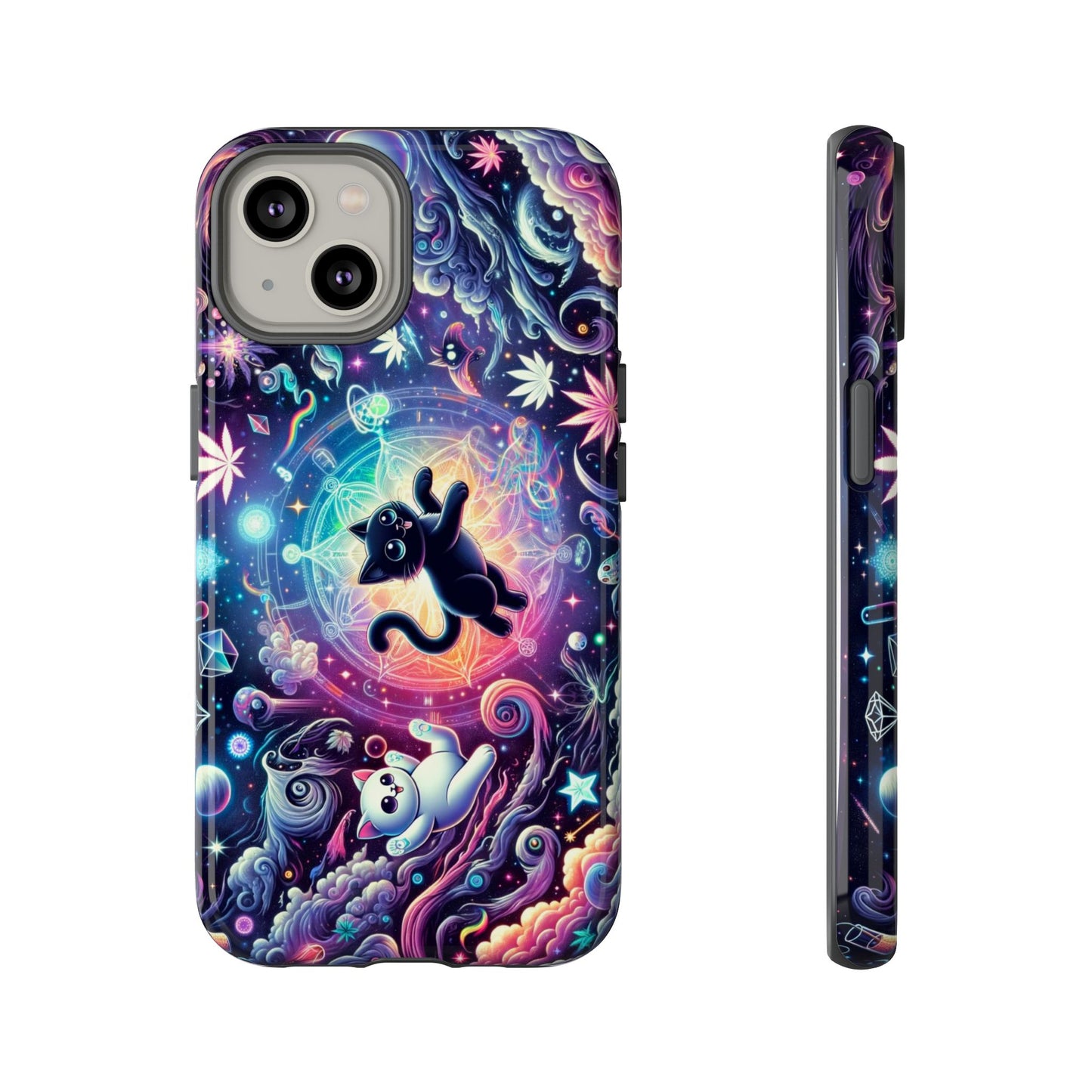 Cat Space Weed Magic Phone Case