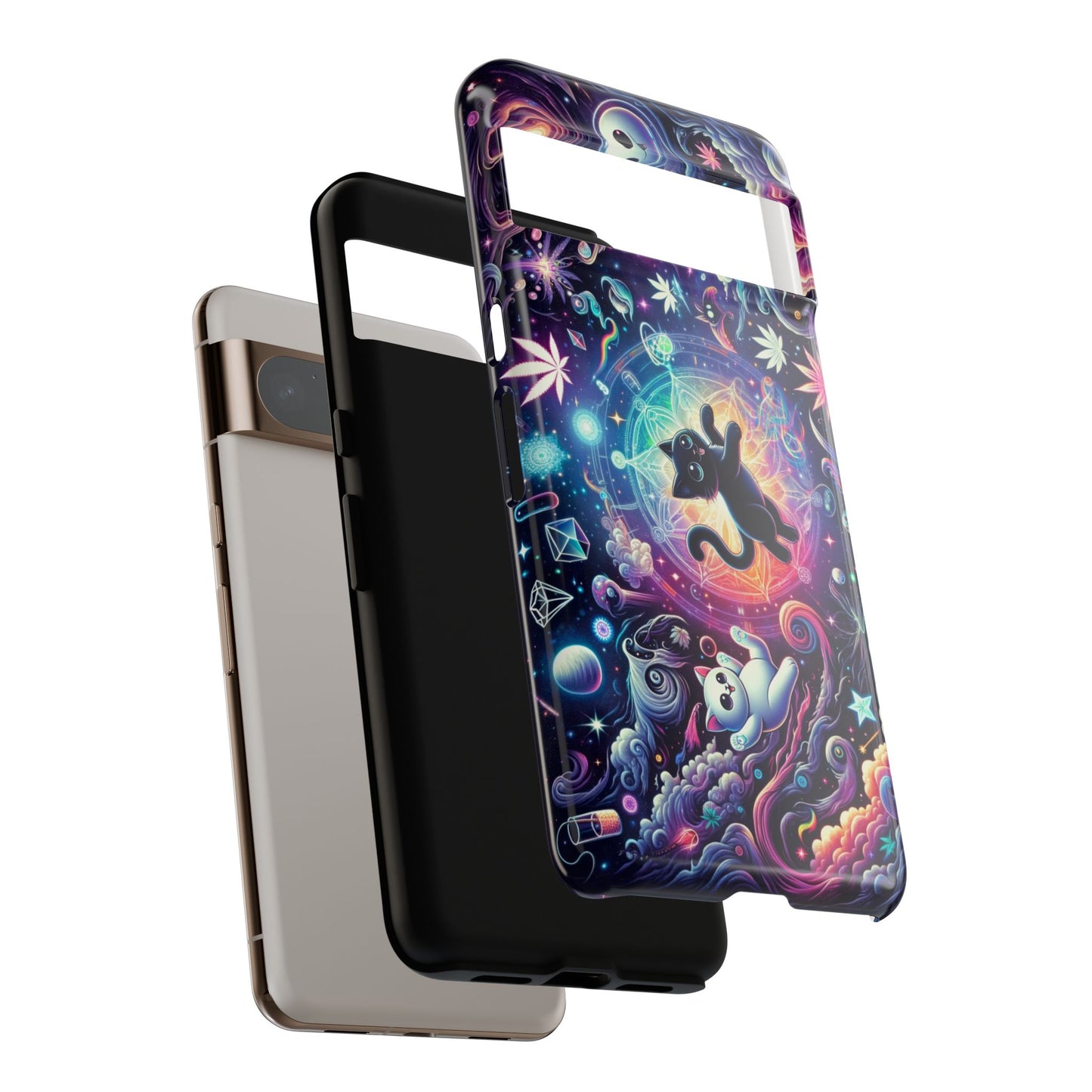 Cat Space Weed Magic Phone Case