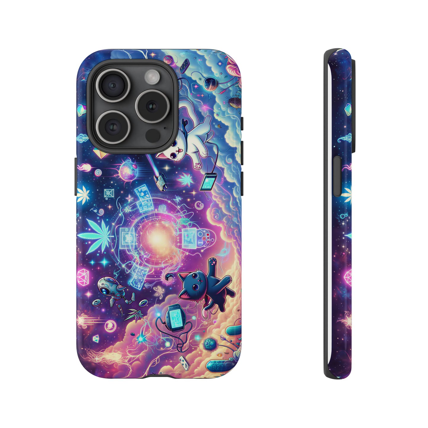 Cat Space Weed Magic Phone Case 2