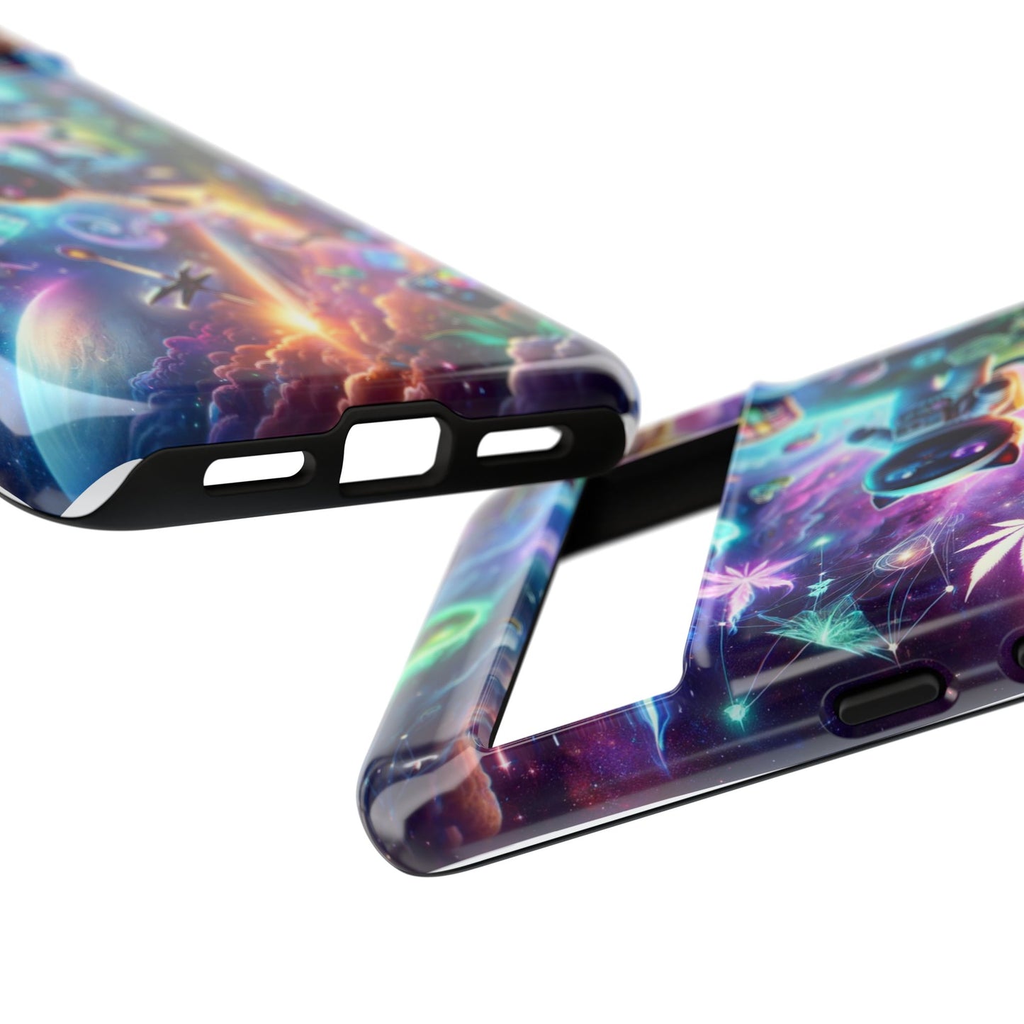 Cat Space Weed Magic Phone Case 3
