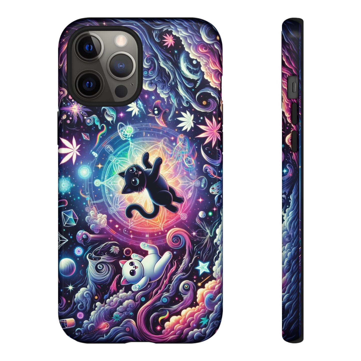 Cat Space Weed Magic Phone Case