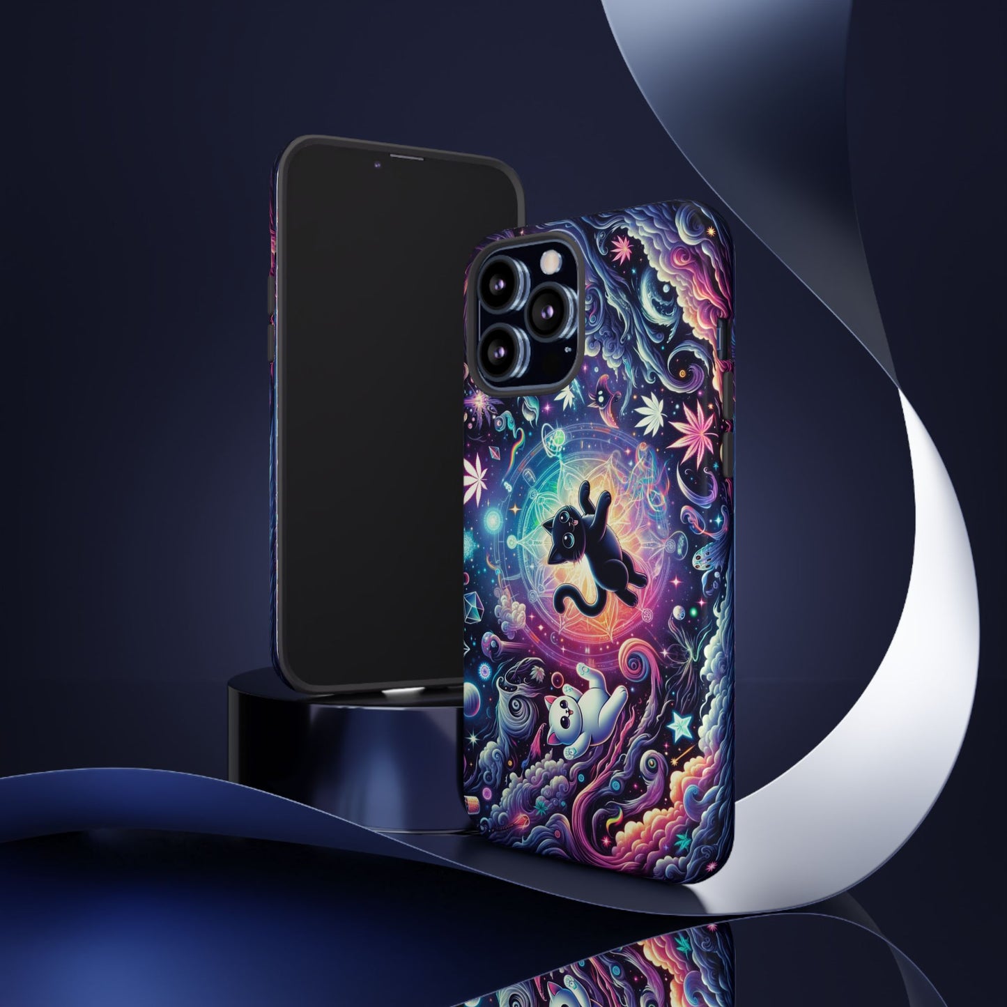 Cat Space Weed Magic Phone Case