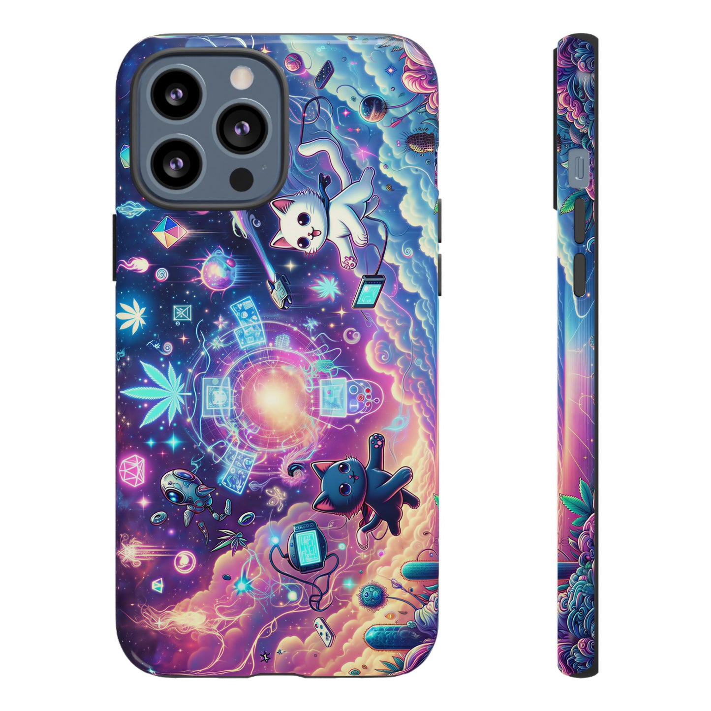 Cat Space Weed Magic Phone Case 2