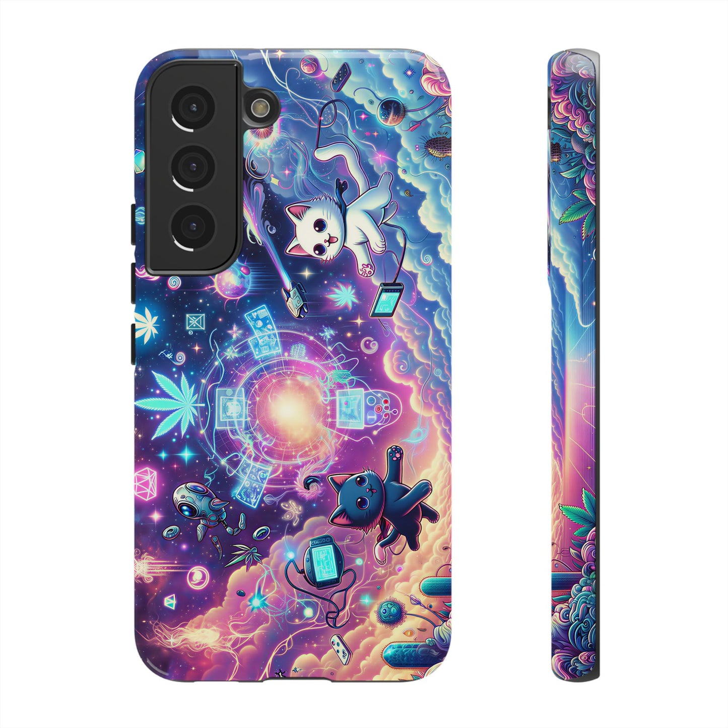 Cat Space Weed Magic Phone Case 2