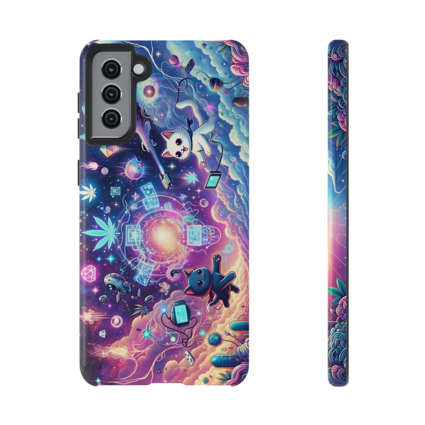 Cat Space Weed Magic Phone Case 2