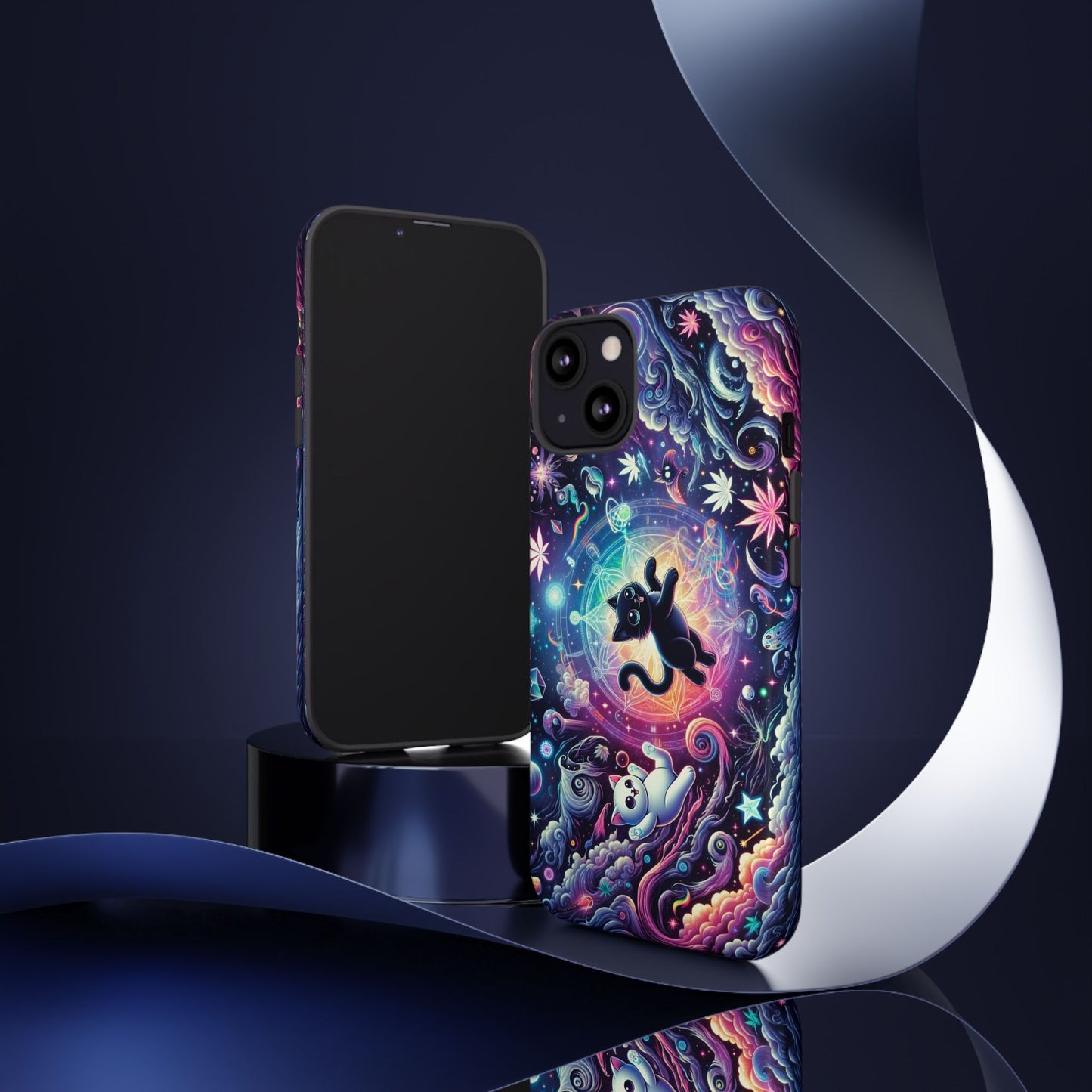 Cat Space Weed Magic Phone Case