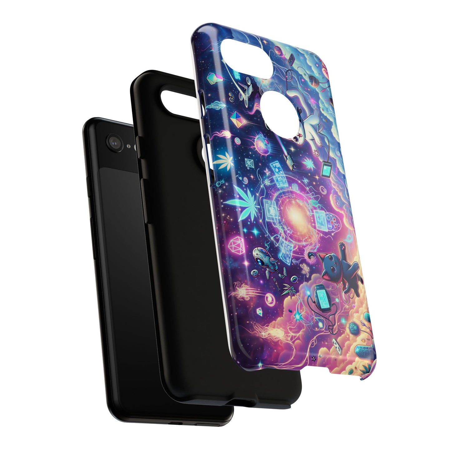 Cat Space Weed Magic Phone Case 2