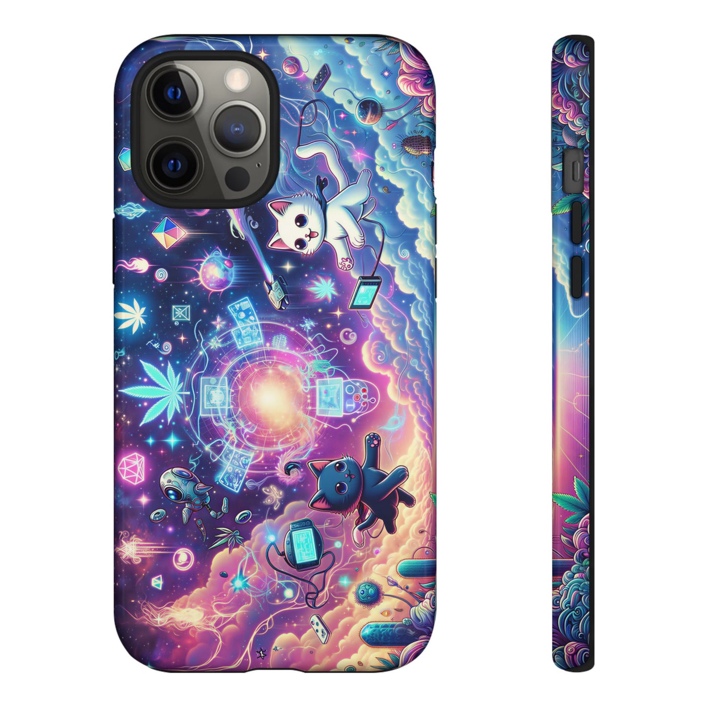 Cat Space Weed Magic Phone Case 2