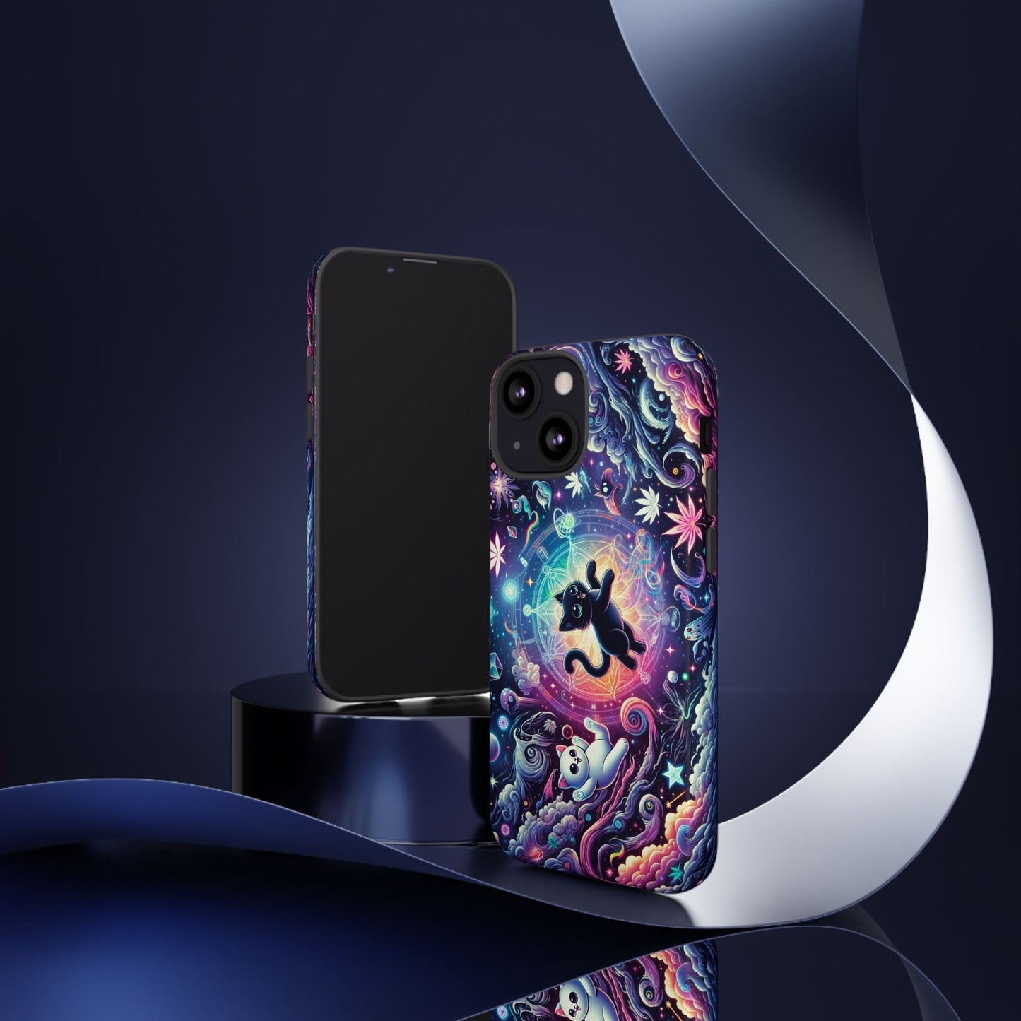 Cat Space Weed Magic Phone Case