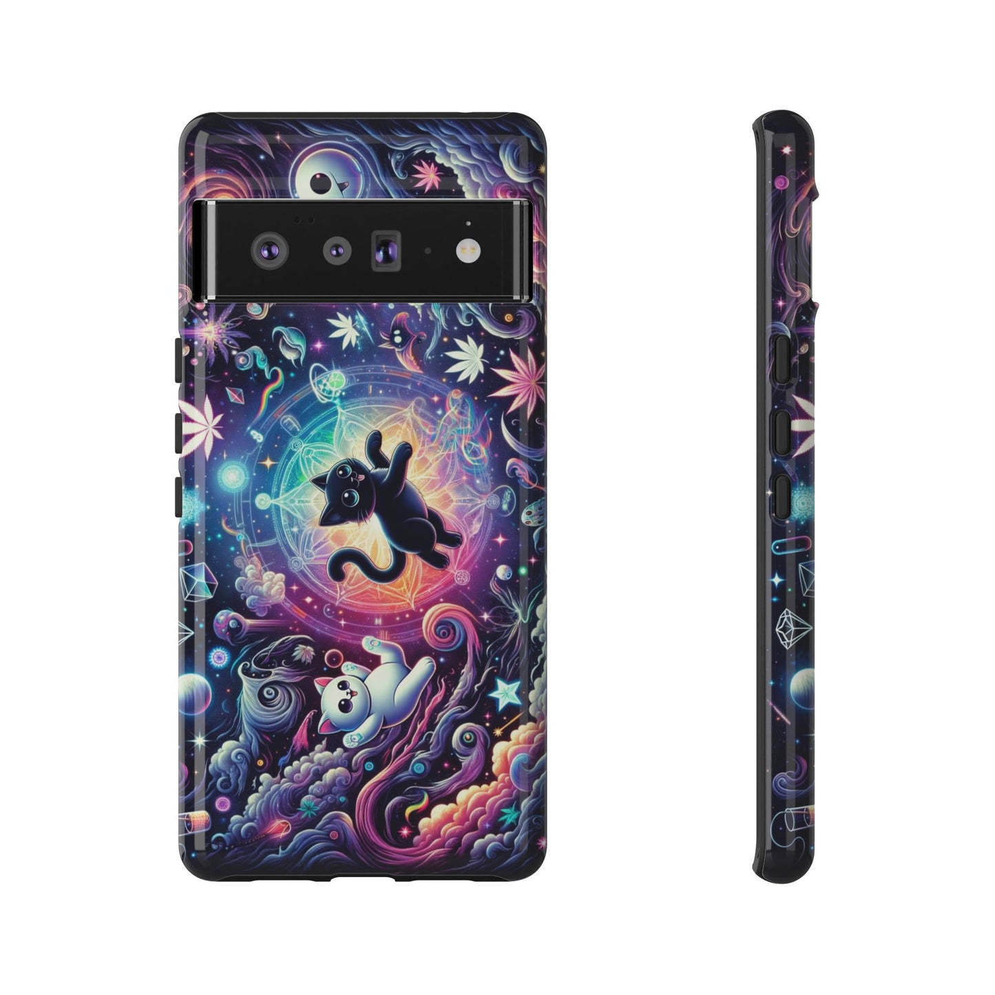 Cat Space Weed Magic Phone Case