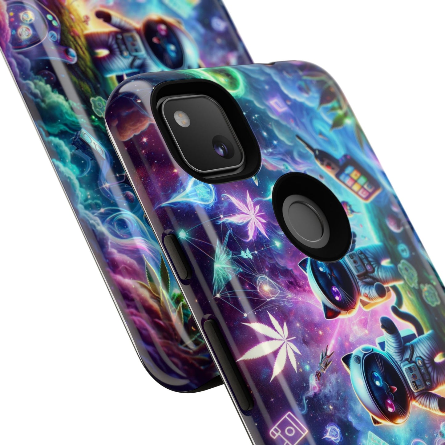 Cat Space Weed Magic Phone Case 3