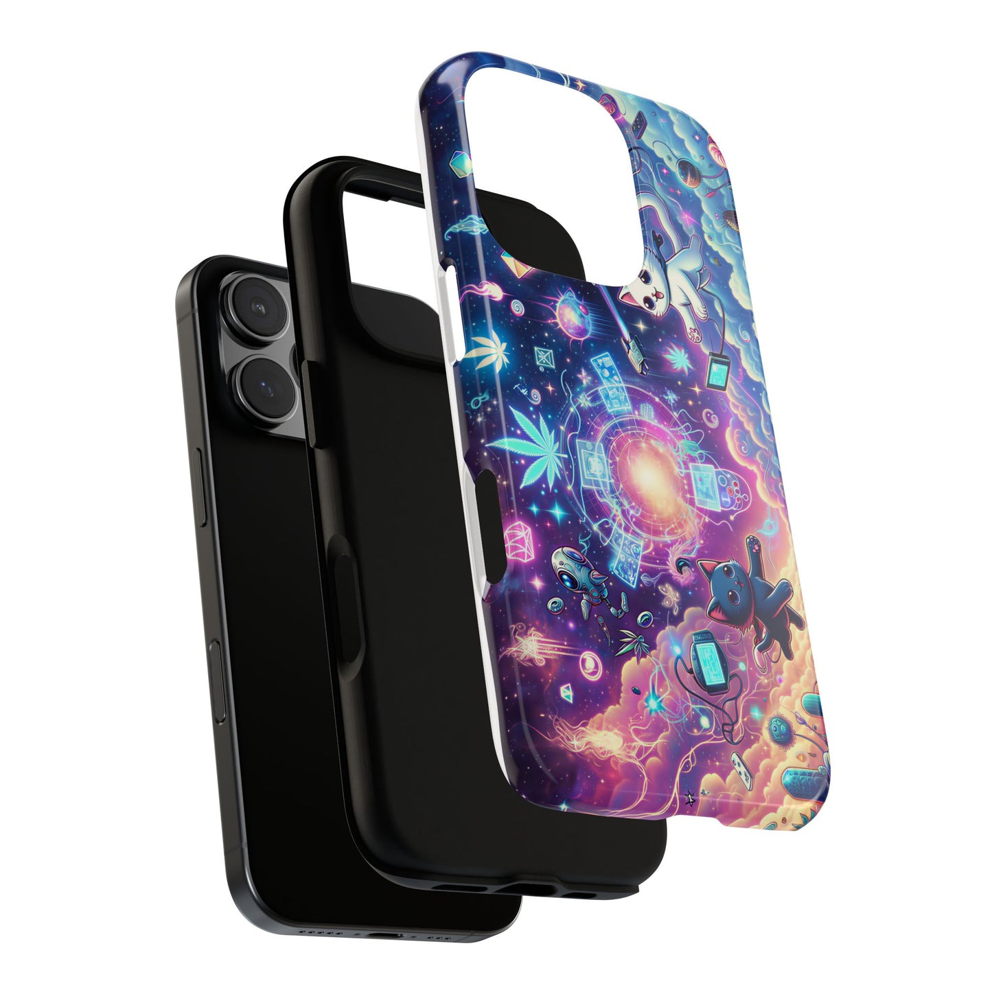 Cat Space Weed Magic Phone Case 2