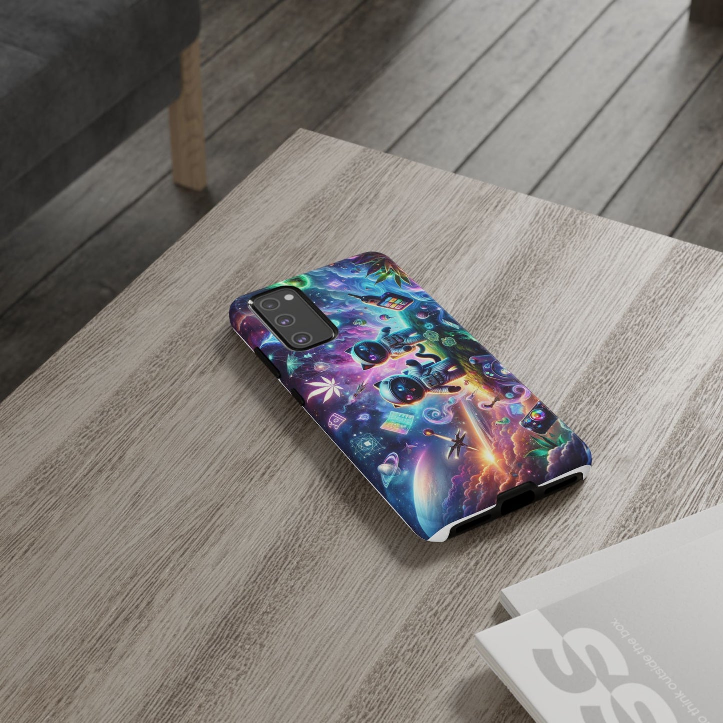 Cat Space Weed Magic Phone Case 3