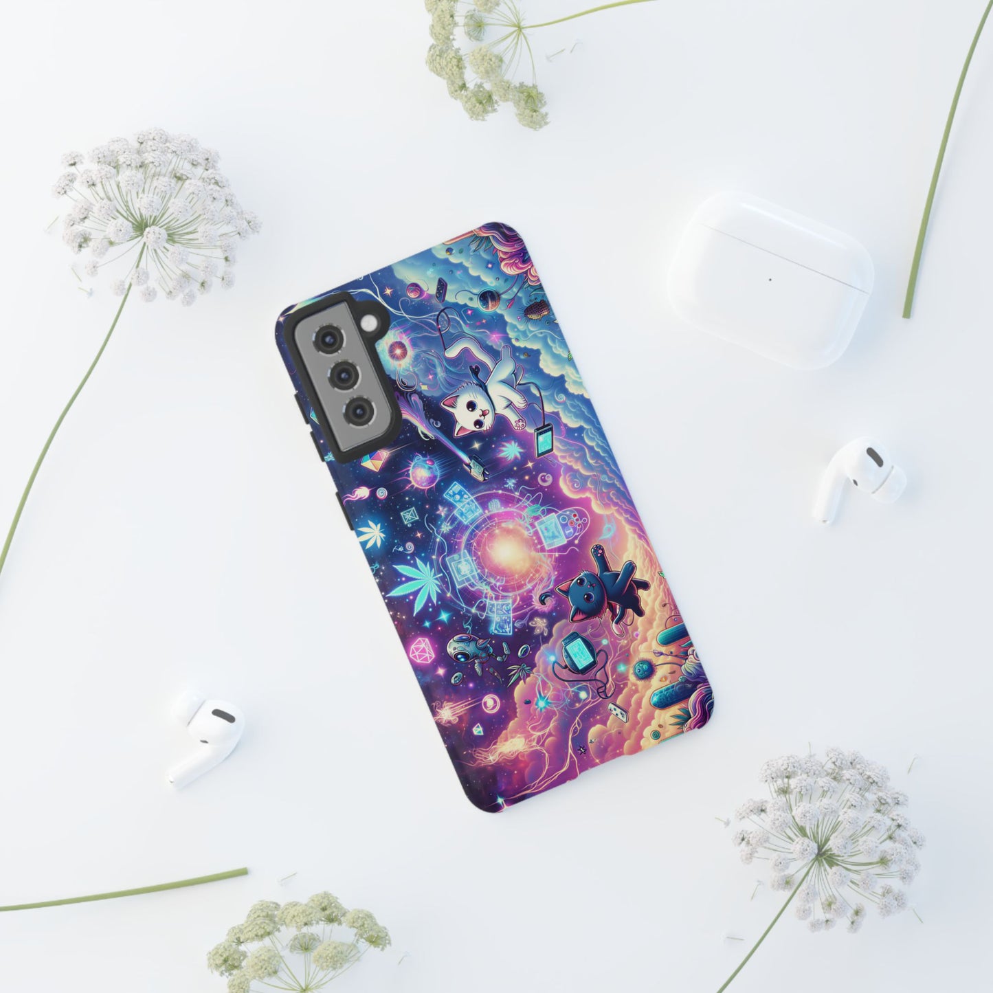 Cat Space Weed Magic Phone Case 2