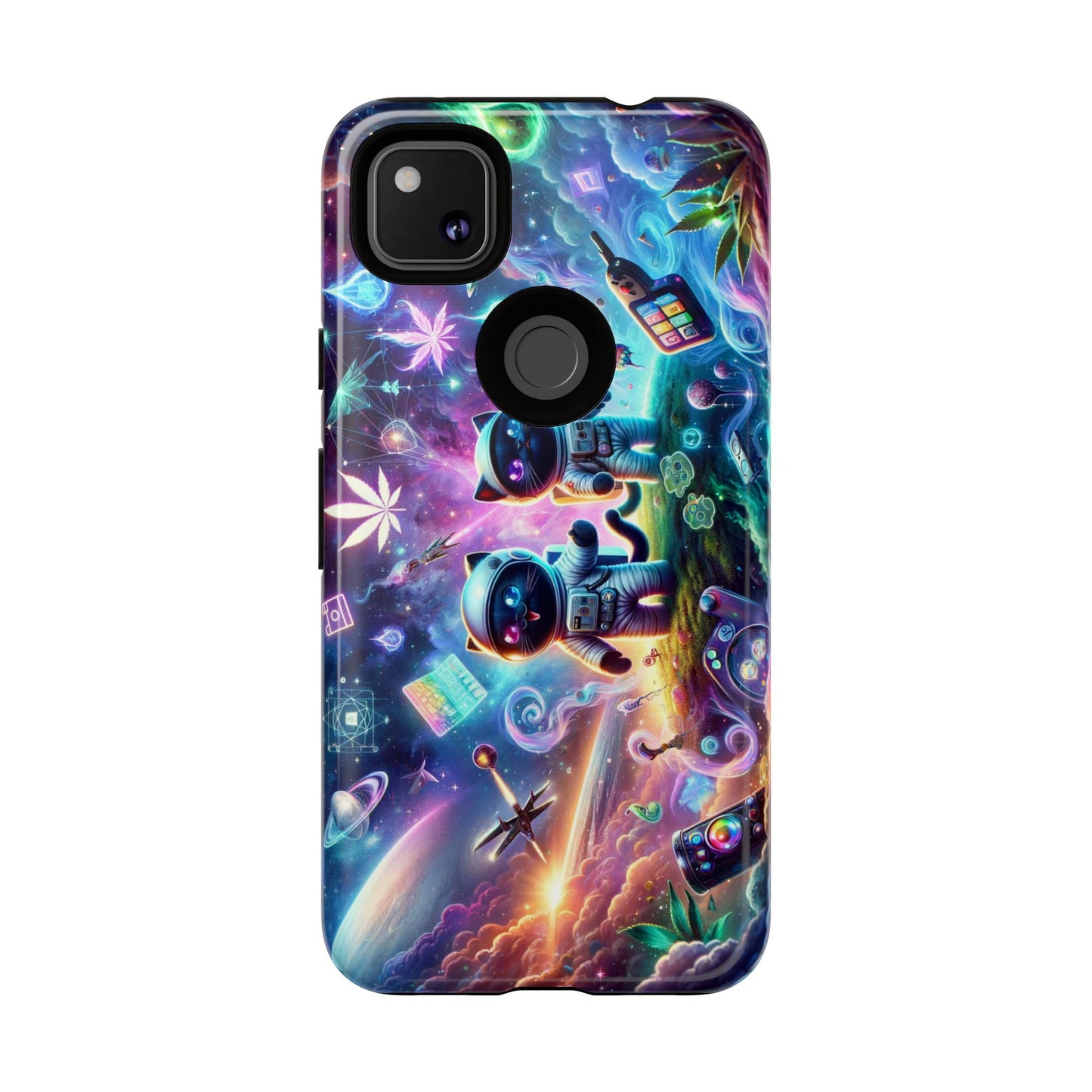 Cat Space Weed Magic Phone Case 3
