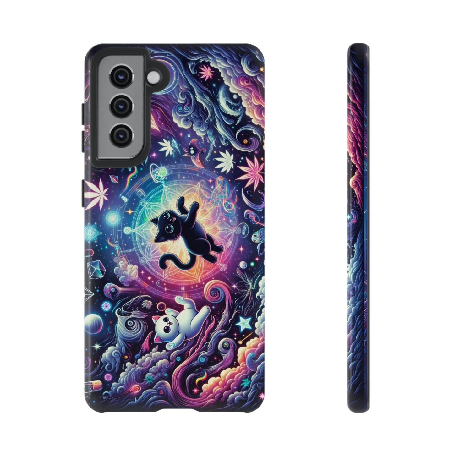 Cat Space Weed Magic Phone Case