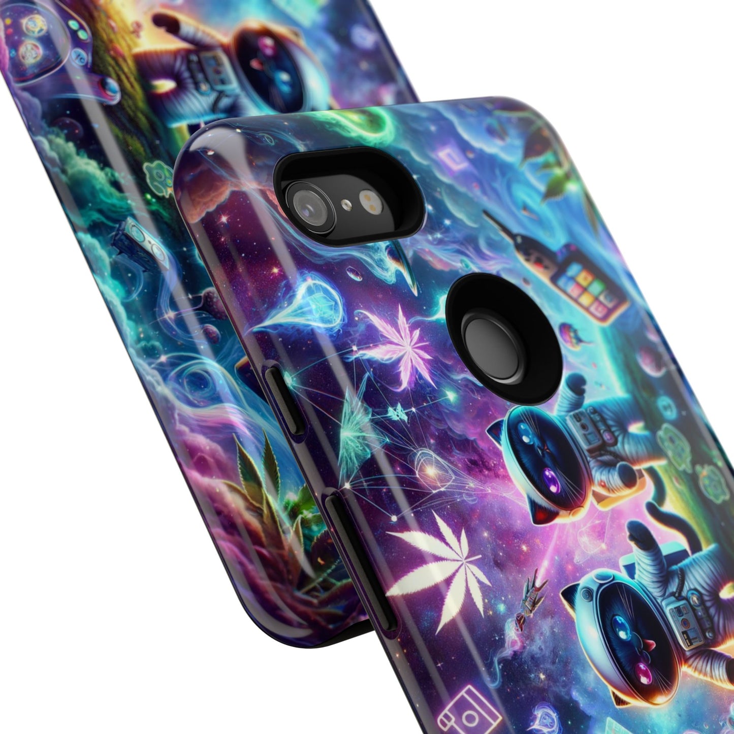 Cat Space Weed Magic Phone Case 3
