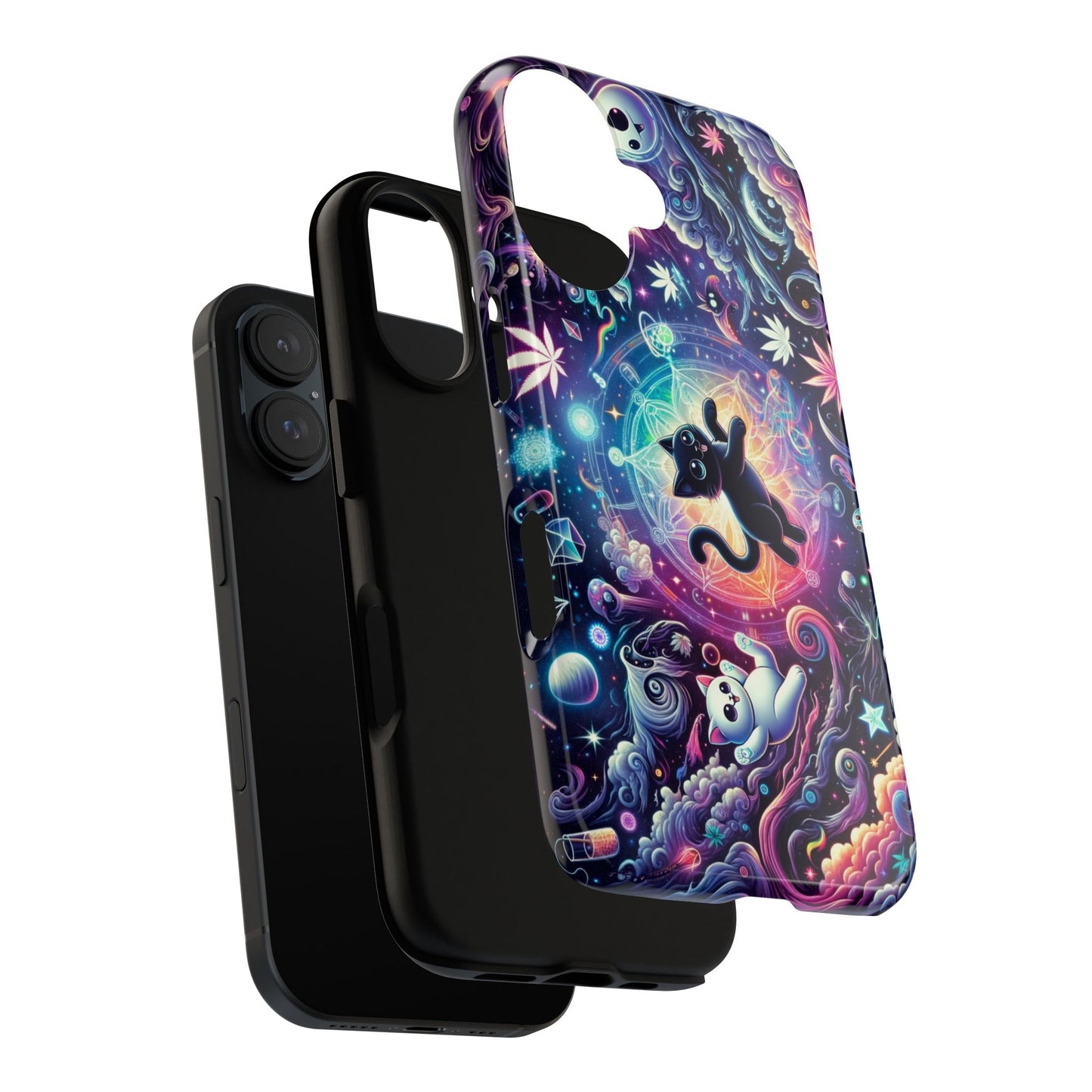 Cat Space Weed Magic Phone Case