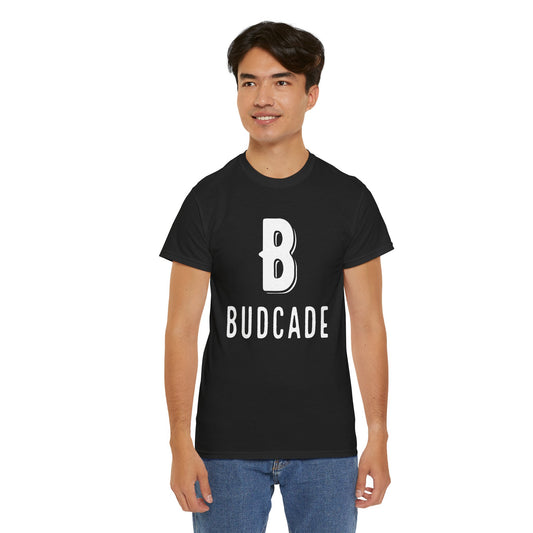 Budcade Blackout (White on Black) - Unisex T-Shirt
