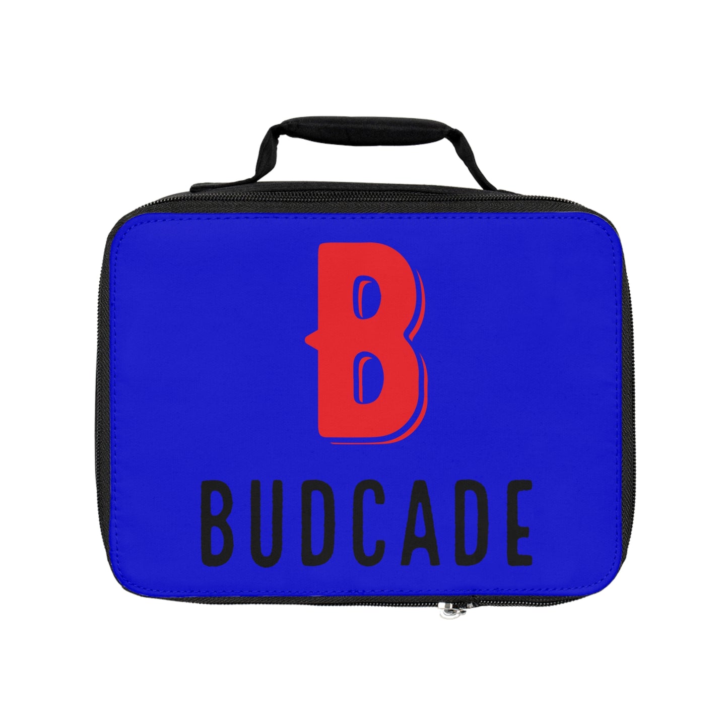 Budcade Black & Blued Lunch Bag (Red on Blue)
